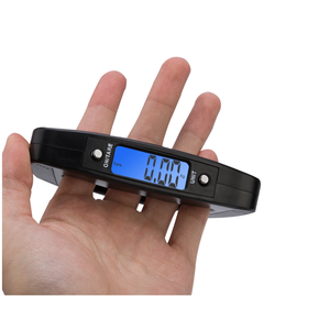 50kg Portable LED Display Digital Luggage <b>Scale</b> Handheld <b>Electronic</b> Weighing Suitcase Travel Suitcase Balance Plastic Battery - Product Image 4