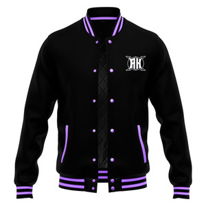 Classic Style Men's Women's Wool <b>Baseball</b> <b>Bomber</b> <b>Jacket</b> Button-Down Letterman <b>Jacket</b> Winter Street Wear Inspired Customer Demand - Product Image 1