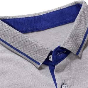 เสื้อโปโลแขนสั้นสำหรับผู้ชายเสื้อไฮสตรีทเสื้อ2025คอปกตั้งสำหรับฤดูร้อนผ้าคอตตอนออกแบบได้ตามต้องการ - Product Image 4