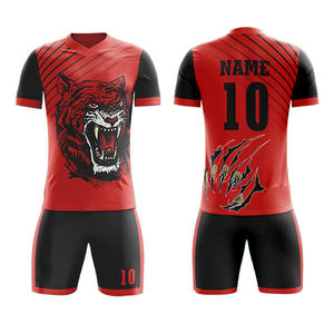 Uniformes de fútbol sublimados personalizados de alta calidad 100% poliéster diseño Premium ropa de fútbol - Product Image 3