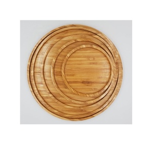 Bandeja de bambú hecha a mano de bambú natural para servir alimentos y decorar el hogar, hecha en Vietnam - Product Image 2