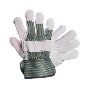 NUEVO OEM con MOQ bajo Hombres y mujeres Guantes de trabajo de cuero de vaca de seguridad Antideslizante e ignífugo para construcción y soldadura - Product Image 4