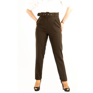 Pantalones transpirables de secado rápido para mujer, traje ajustado de último diseño, pantalón informal Regular, con cordón, color negro - Product Image 6