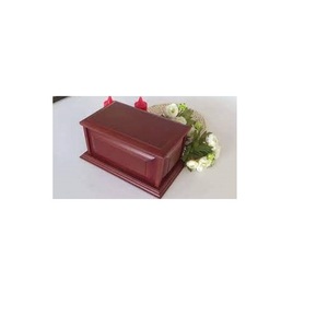 <b>Wooden</b> Finish Aluminium Cremation <b>Urn</b> <b>For</b> Human <b>Ashes</b> Storage Box & Keepsake Hand painted American Style Customized Funeral <b>Urn</b>. - Product Image 1
