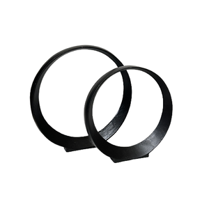 Sculpture abstraite décorative argentée abordable pour la décoration de la maison en fonte d'aluminium exportation mondiale du fournisseur indien - Product Image 4