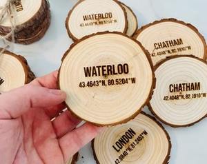 Posavasos de madera promocionales de marca - Product Image 6