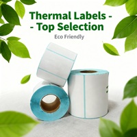 Muestra Gratuita de Etiquetas de Envío Personalizables de Papel Kraft BOPP Termosensible, Duraderas, Ecológicas, Impermeables y de Alta Adhesión