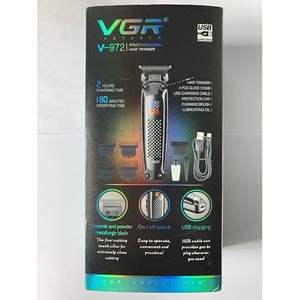 Recortadora de Pelo Profesional Inalámbrica para Hombre, Cortadora de Pelo Eléctrica Recargable con Pantalla LED, Funciona con Batería, Enchufe Estadounidense - Product Image 1