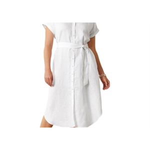 Abito lungo in lino Tommy Bahama Coastalina elegante bianco taglia unica XL traspirante lunghezza maxi a vita bassa taglie forti - Product Image 2