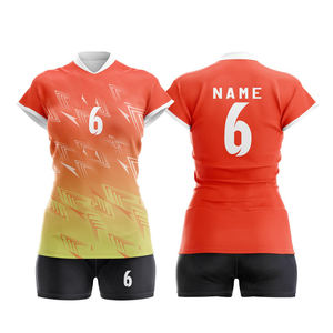 เครื่องแบบวอลเลย์บอลแบบมืออาชีพลายกราฟิกแบบเย็บพิมพ์ซับลิเมตได้รับการยอมรับสำหรับกีฬา - Product Image 2