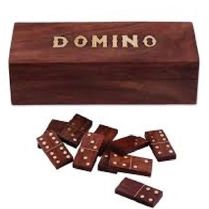 Jeu de société en bois massif vintage-Boîte de dominos en bois élégante pour les produits sportifs promotionnels - Product Image 4