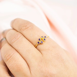 Handmade 925 Sterling Silver Fine <b>Ring</b> with <b>Indian</b> Natural Amethyst Stone for Weddings & Engagements Wholesale Lot - Product Image 5