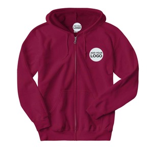 Sweat-shirt à capuche zippé indépendant avec fermeture éclair - Product Image 2
