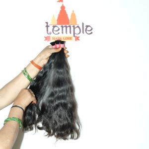 Extensiones de cabello humano con cutícula alineada India Onda natural Recta Trama a granel Extensiones de cabello Virgen al por mayor Químico - Product Image 2
