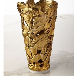 Jarrón Decorativo de Latón Hecho a Mano |   Florero de Metal de Lujo para el Mercado de Exportación - Product Image 1