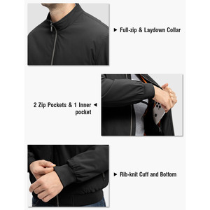 Blouson Bomber Homme Personnalisé en Satin avec Broderie Fine sur le Devant, Style Sportif, Couleurs Variées, Neuf, Hiver, Vente en Gros - Product Image 5