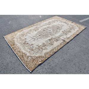 พรมข้างเตียงขนแกะสำหรับห้องนอนพรมข้างเตียงพรมขน9.4ft พรมปูพื้นขนาดใหญ่พรมตุรกีโบราณสีน้ำตาลเบจคลาสสิค5.7ชิ้น - Product Image 3