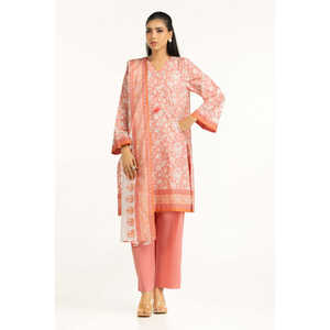 IUSTKSD-2018 Conjunto de traje de jardín estampado de 3 piezas para mujer - Product Image 3