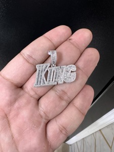 IGI Certified Lab Grown Diamond Pendant Men's Hip Hop Style White Gold 925 Silver VVS Diamond Chain Fine Jewelry Gift - Product Image 2