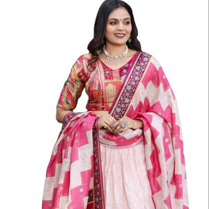 Faire briller et étincelle avec notre plus joli look glamour Super qualité en gros Jecard Viscose Lehenga vente en gros à bas prix Inde - Product Image 1