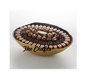 Exclusive Quality Serving Dessert Dates Serving Bowl In Aluminium Hammered Chocolate Dessert Bowl <b>For</b> <b>Sale</b> - Product Image 2