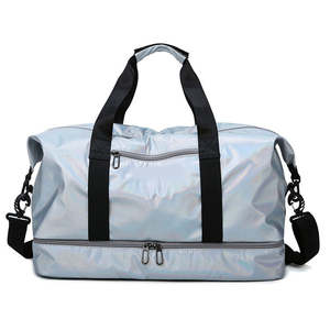 Wholesale Unisex Casual Sports Duffle <b>Bag</b> Custom Fashion Leather Polyester Waterproof Lightweight Gym <b>Travel</b> <b>Bag</b> Zipper Print - Product Image 4