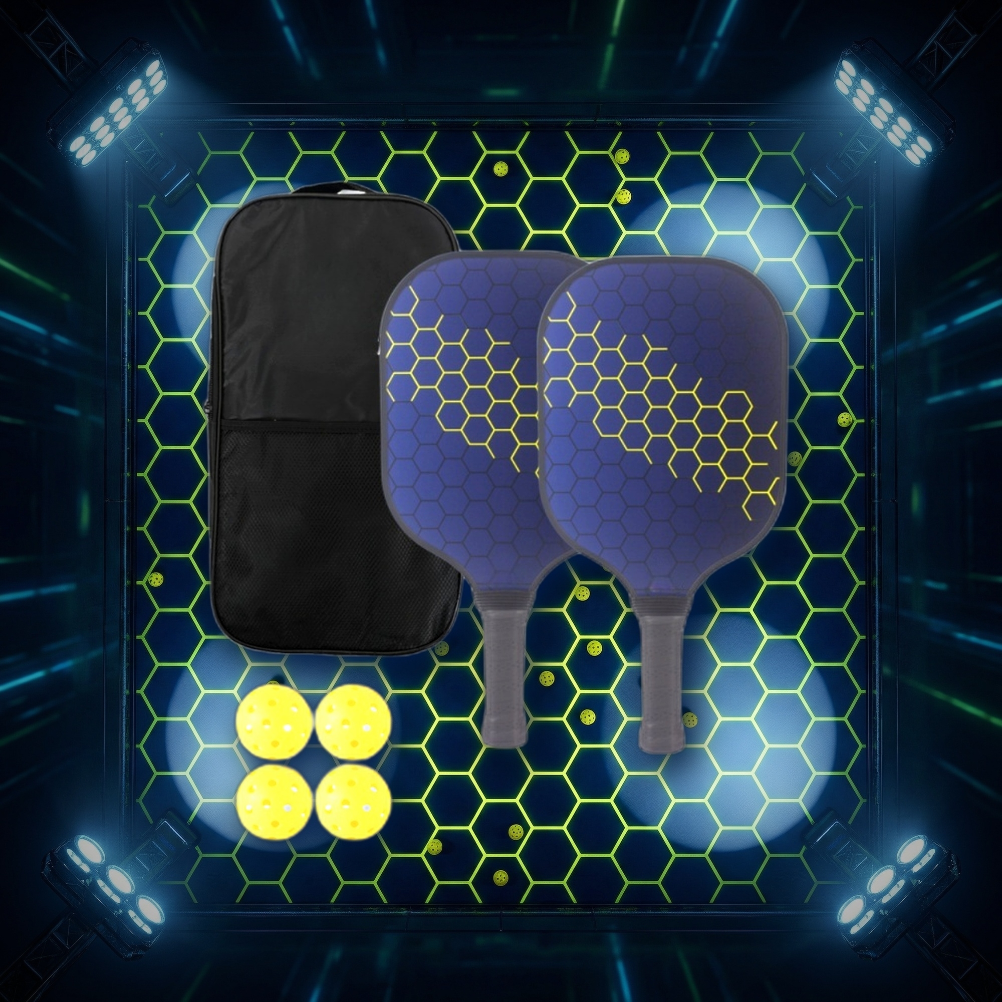Healthy Family Sport 2-Player Pickleball Paddles Honeycomb Core High Quality Durable for Children Hot Sale