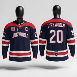 Mejor precio Personalizable Equipo Logo Imprimir Secado rápido Manga larga Entrenamiento Ropa deportiva 100% Poliéster En blanco Hockey sobre hielo Jersey - Product Image 1