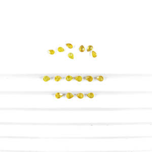 Zafiro Amarillo Natural de Bangkok, Piedra Suelta Calibrada en Forma de Pera de 3x5mm y 6x4mm, Gema de Peridoto - Product Image 3