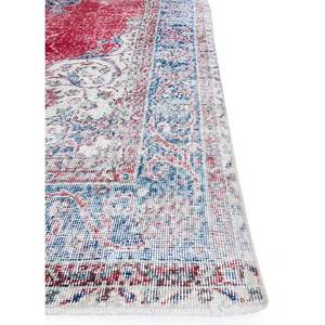 Alfombra Vintage de Lana 9x12 Roja y Naranja, Anudada a Mano, con Diseño de Medallón y Patrones Abstractos Rectangulares para Entrada, Pasillo o Recibidor - Pae-1692 - Product Image 4