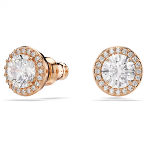 ต่างหูเม็ดเดี่ยวคริสตัลทรงกลมมีสไตล์ประดับสีโรสโกลด์สำหรับผู้หญิงขายส่งเครื่องประดับสำหรับผู้หญิงขายส่งแบรนด์ตามต้องการ - Product Image 6