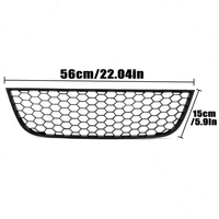 Auto Frontstoßstangen-Lüftungsgitter Abdeckung für VW POLO-GTI MK4 9N3 2006 2007 2008 2009 ABS Schwarz Hochwertig