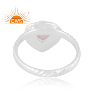 Anillo de declaración de piedras preciosas de luna de arcoíris Natural de plata de ley fina más vendido fabricante de joyería personalizada - Product Image 4