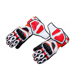 Top vente gants de course de haute qualité en cuir moto hommes gants respirant écran tactile moto course équitation gant - Product Image 2