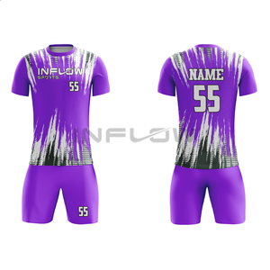 Maillot de football de haute qualité à col rond, vert et blanc, ensembles d'uniformes d'entraînement pour jeunes pour la saison d'hiver - Product Image 2