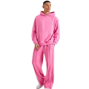 Vêtements de rue de haute qualité, tendance, 100% coton molletonné 350 grammes, coupe classique, impression personnalisée, service OEM, printemps, pour hommes - Product Image 2