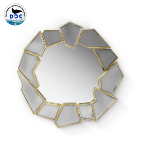Daphoco Manufacturer Wholesale Crackie Glass Round Modern <b>Wall</b> <b>Mirror</b> for Bedroom <b>Living</b> <b>Room</b> Apartment Office Building Vietnam - Product Image 1
