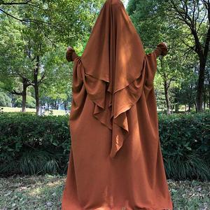 New Women Cheap Price Abaya Wholesale Islamic Style Long Sleeve Ladies Abaya Baggy Plated Long Dress Women Abaya Fully Covered - Product Image 4