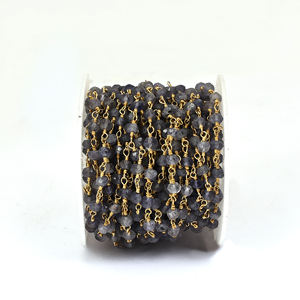 Iolite <b>beads</b> gemstone 925 sterling silver <b>rosary</b> <b>beads</b> chain Fashionable Necklace For Wedding Anniversary Or Parties For Women. - Product Image 1