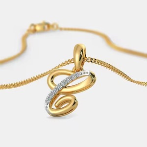 Colgante de letra de plata esterlina 925 DE LA A LA Z, chapado en oro de 14K/18K, boda, cumpleaños, fiesta, aniversario, elegancia personalizada especial - Product Image 3