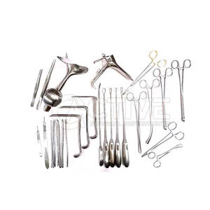 Portaagujas y curetas incluidos en el juego de ginecología para curetaje quirúrgico Procedimiento de ginecología juego de curetaje - Product Image 3