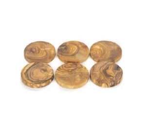 Salle à manger utiliser approvisionnement arrivée carré bois d'acacia résine époxy sous-verres fabriqués à la main conception personnalisée pour la maison - Product Image 1