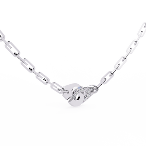 สร้อยคอเพชรทองคำ 18K เพาะเลี้ยงในห้องปฏิบัติการ เครื่องประดับสุดหรูสำหรับสุภาพสตรี - Product Image 5