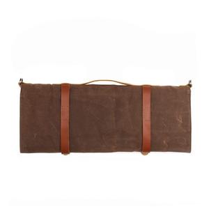 Rouleau à couteaux en cuir et toile, organiseur de couteaux de chef, sac de rangement pour la cuisine professionnelle LCKR-0025 - Product Image 4