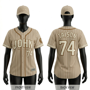 เสื้อเบสบอลหญิง พรีเมียม ผ้าโพลีเอสเตอร์ 180 GSM ระบายอากาศได้ดี สีฟ้าอ่อน แขนเสื้อตัดต่อสีตัดกัน ปักโลโก้ตามสั่ง - Product Image 2