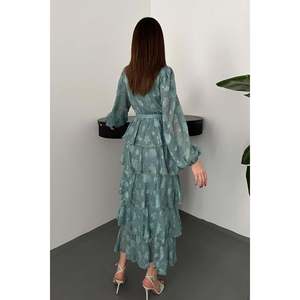 Vestido con volantes Mint Kat Kat - Verde menta - Product Image 5
