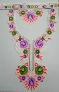 Elegante tela de encaje de cuello de red bordada con recortes y lentejuelas para vestidos saris vestidos cuello y boutique de sastrería - Product Image 4