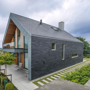 Tự nhiên Slate Roof gạch nhà sản xuất CE chứng nhận truyền thống bền màu đen/grey lợp đá không phai thời tiết mái - Product Image 6