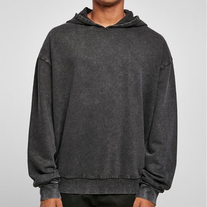 Ventes en gros de sweats à capuche à imprimé numérique solide, effet délavé, style tendance, pour l'hiver - Product Image 2