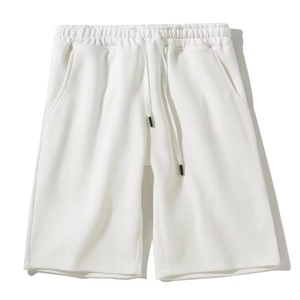 Pantalones cortos deportivos holgados y transpirables para hombres de entrenamiento al aire libre versátiles neutros y cómodos de algodón ultrafino a la moda - Product Image 1